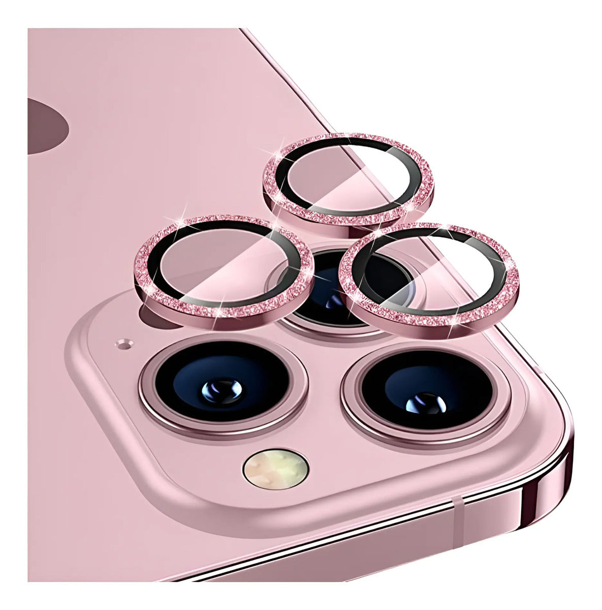 Vidrio brillo strass de cámara para iPhone