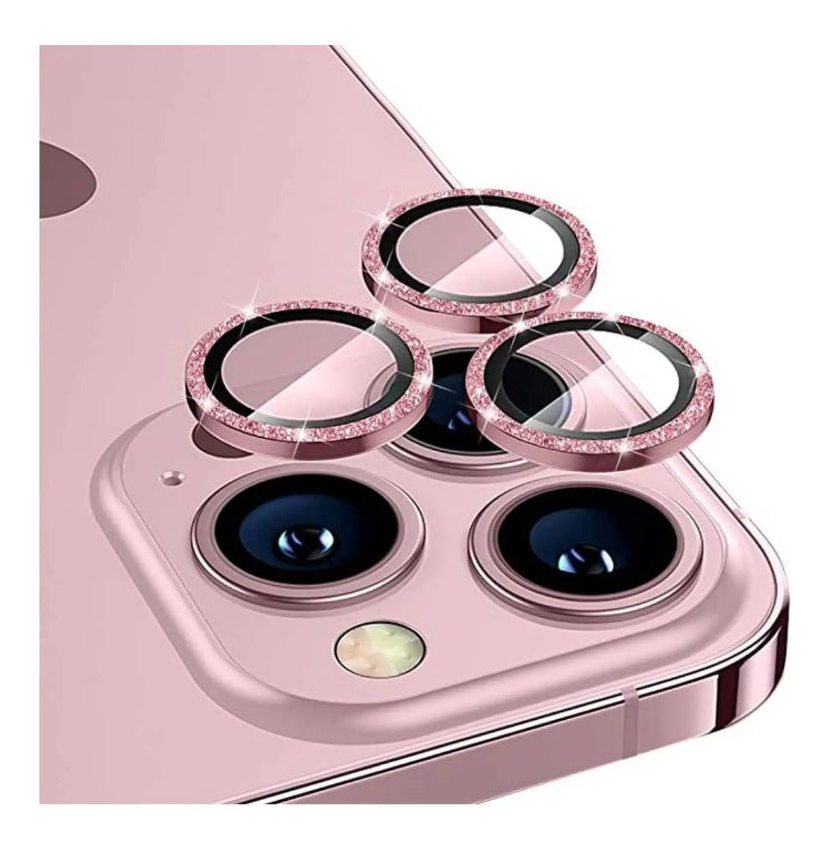 Vidrio brillo strass de cámara para iPhone