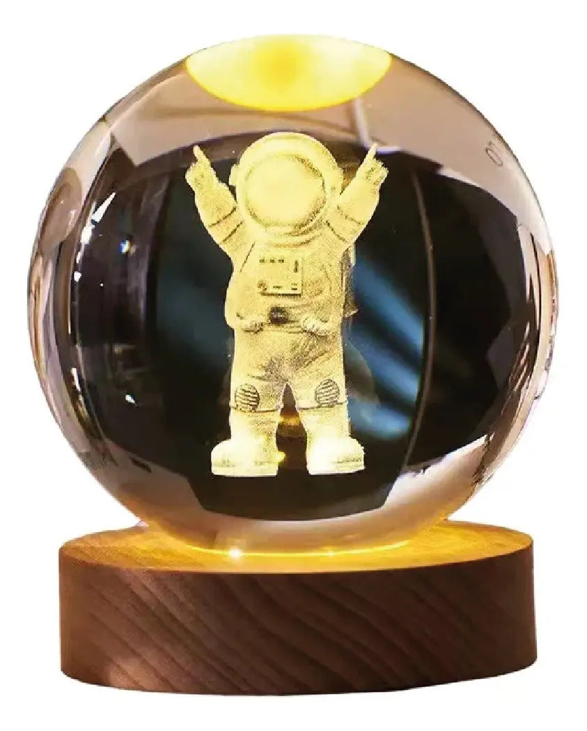 Lámpara bola de cristal 3D - Astronauta