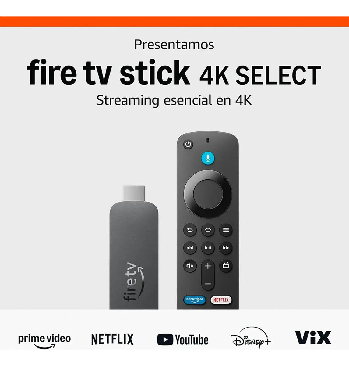 Amazon Fire TV Stick 4K Select 8GB – Control con Alexa