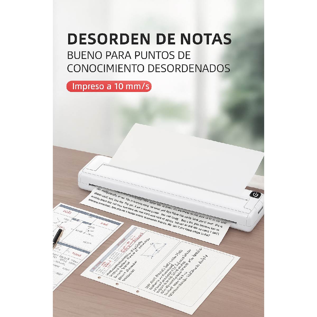 Impresora Inalambrica Termica A4 Bluetooth Portatil