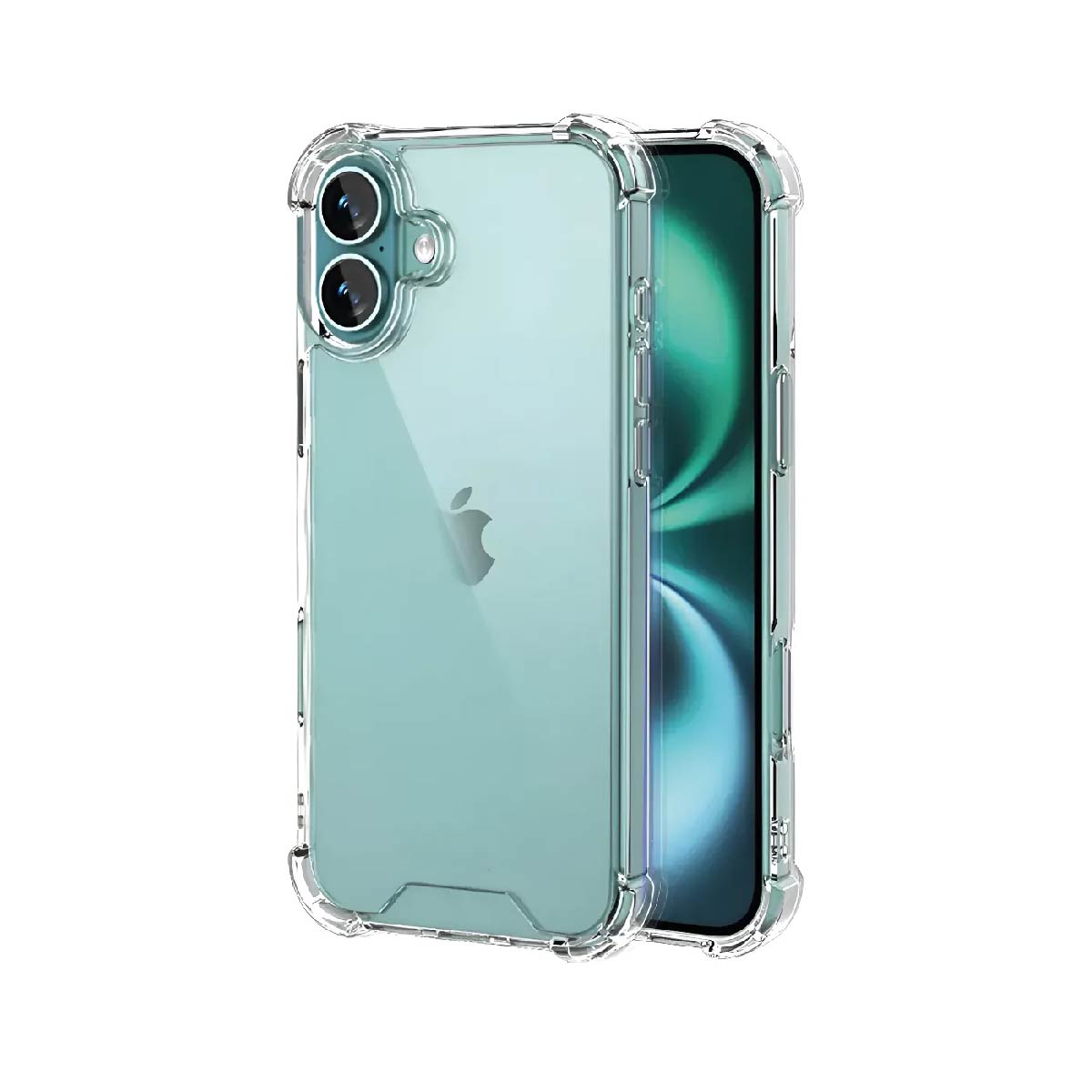 Carcasa Transparente Antishock Con Bordes Reforzados Para iPhone 17
