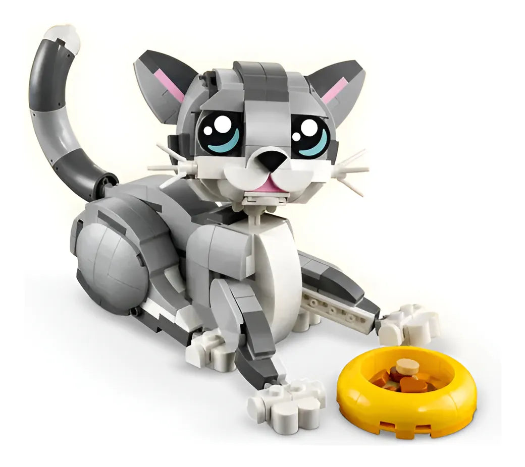 Kit de construcción Lego Creator 3en1 Gato juguetón 31163