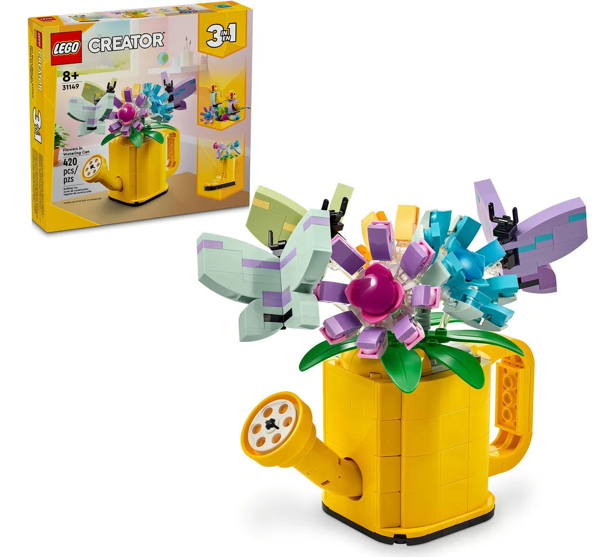 Lego Creator 3en1 Flores En Regadera 31149 - 420 Pz