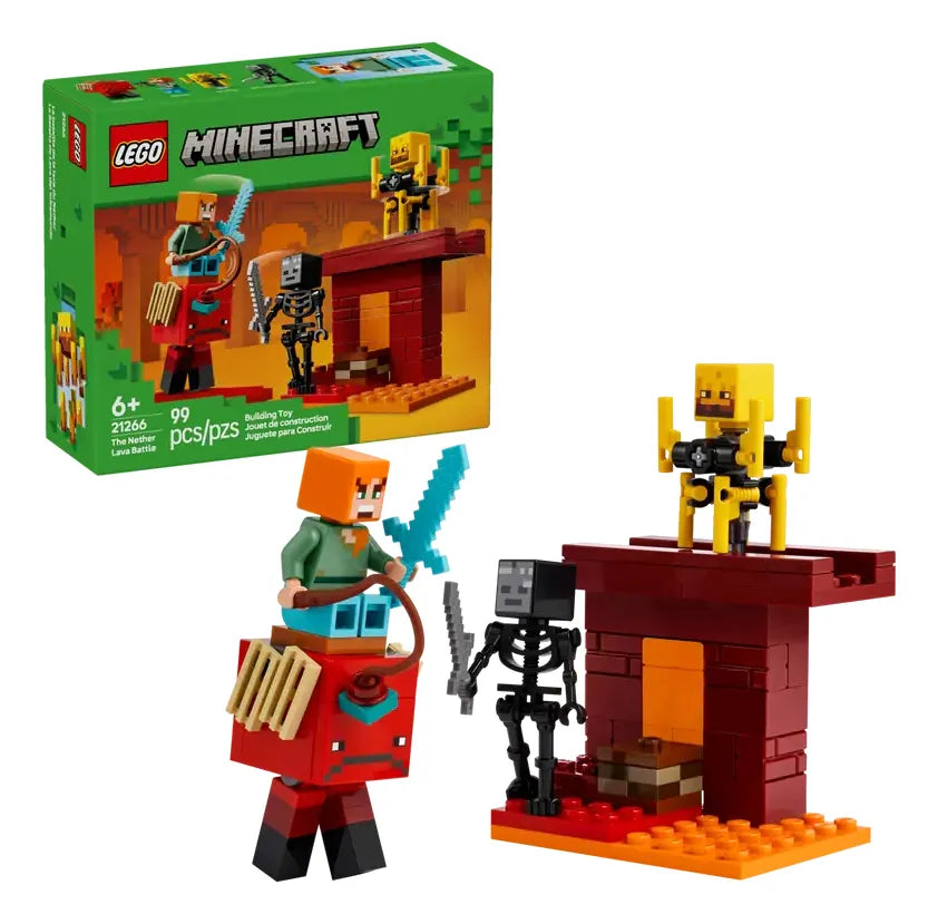 Lego Minecraft La Batalla De Lava Del Inframundo 21266