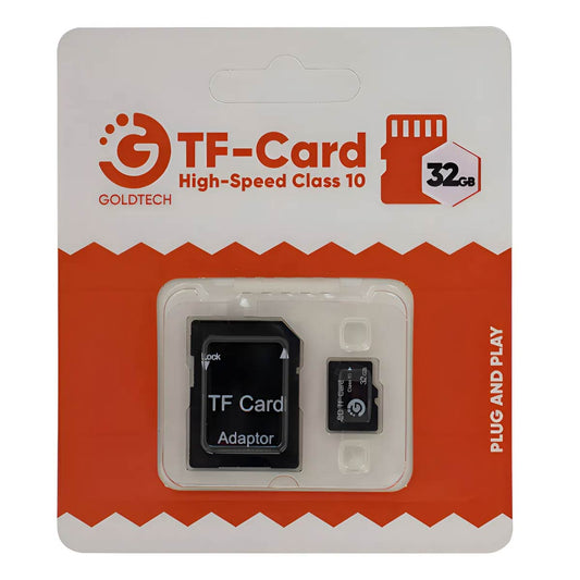 Memoria Micro Sd Goldtech 32gb Clase 10 Con Adaptado