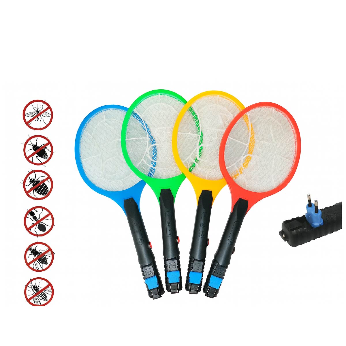 Raqueta Eléctrica Mata Zancudos, Moscas, Insectos Polillas Aleatorio