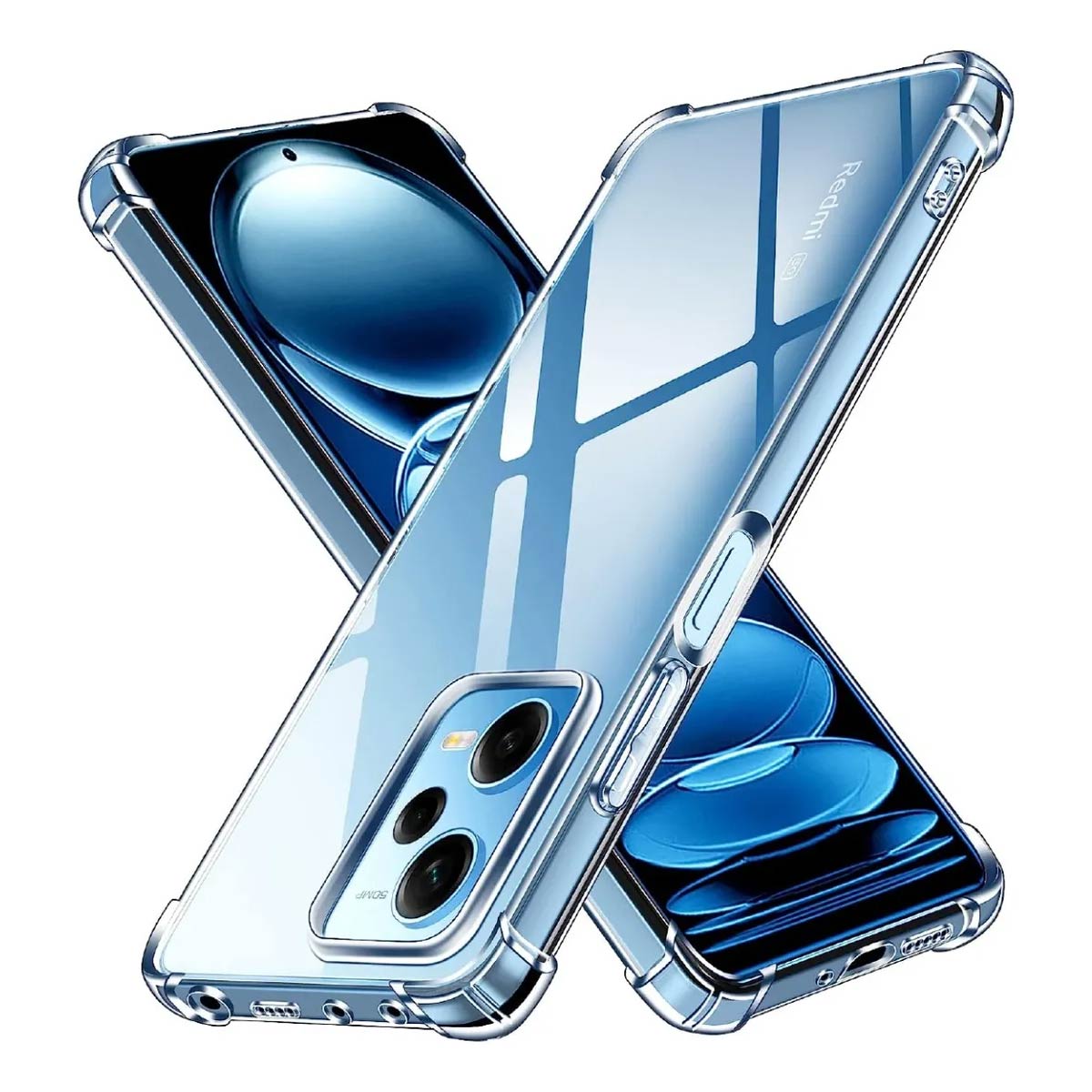 Protector Transparente AntiShock Con Bordes Reforzados Para Xiaomi Redmi Note 12