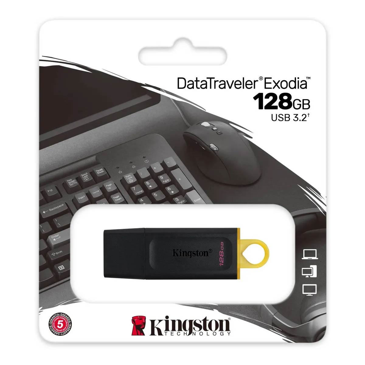 Pendrive Memoria Usb Kingston Exodia 128gb Usb 3.2