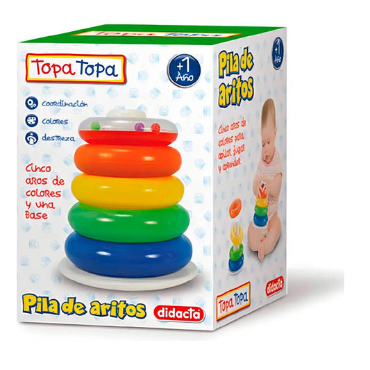 Pila De Aritos Topa Topa Coordinación Colores Destreza