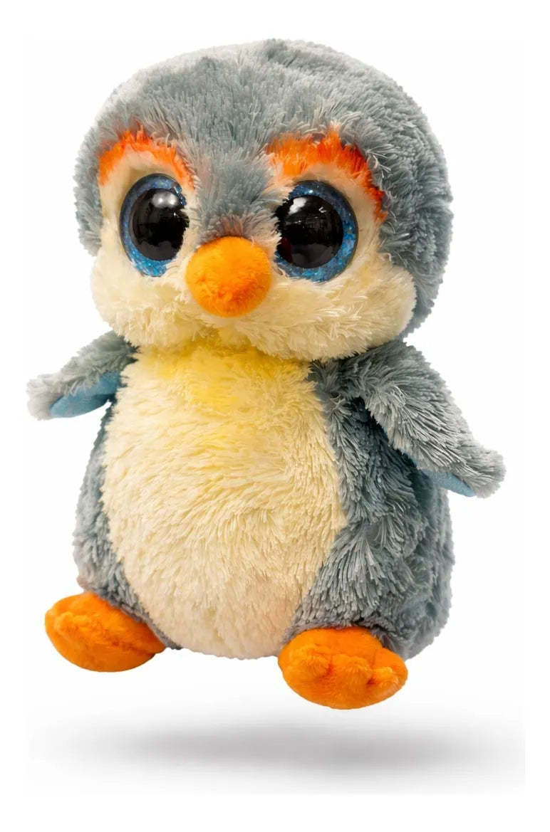 Peluche Beanie Boos Regular Fisher Pinguino Gris 15cm
