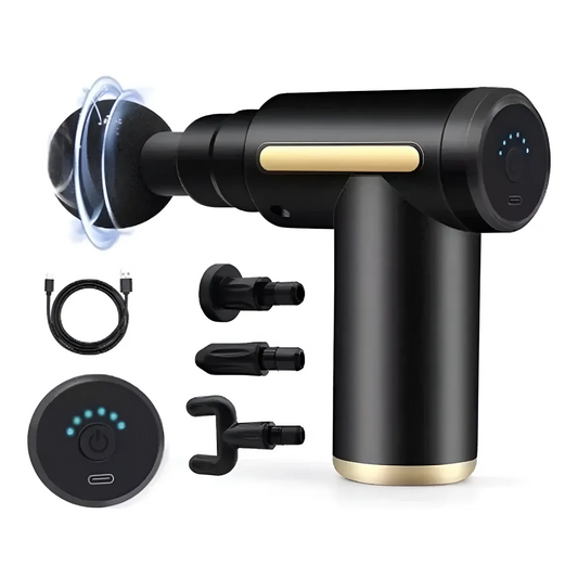 Pistola De Masaje Eléctrica De Tejido Profundo Color Negro