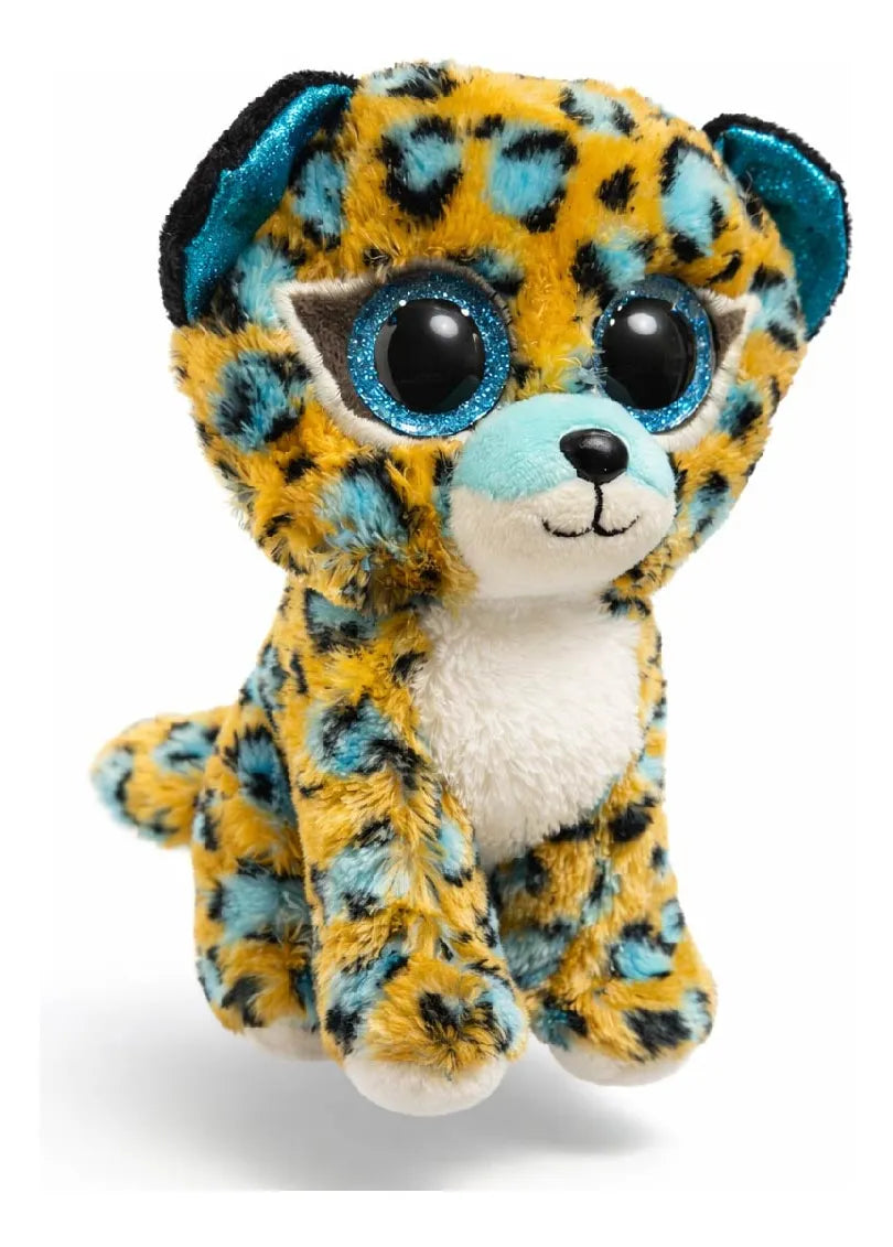 Peluche Beanie Boos Leopardo Azul Cobalt 15 Cm Regular
