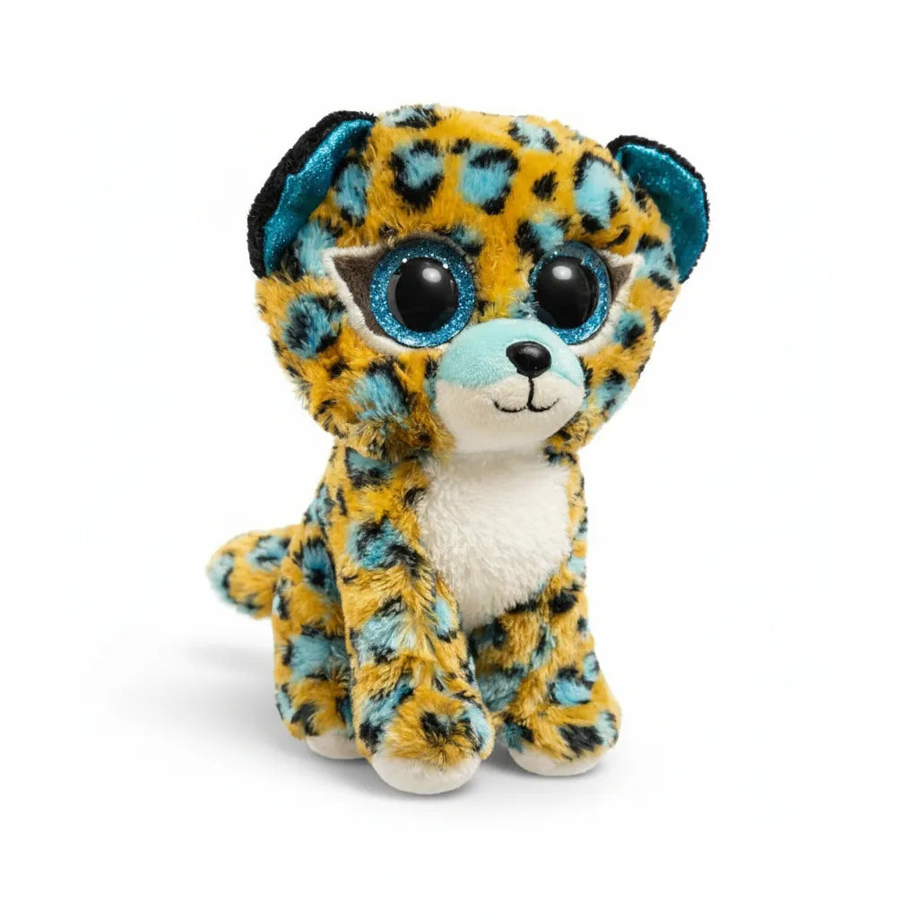 Peluche Beanie Boos Leopardo Azul Cobalt 15 Cm Regular
