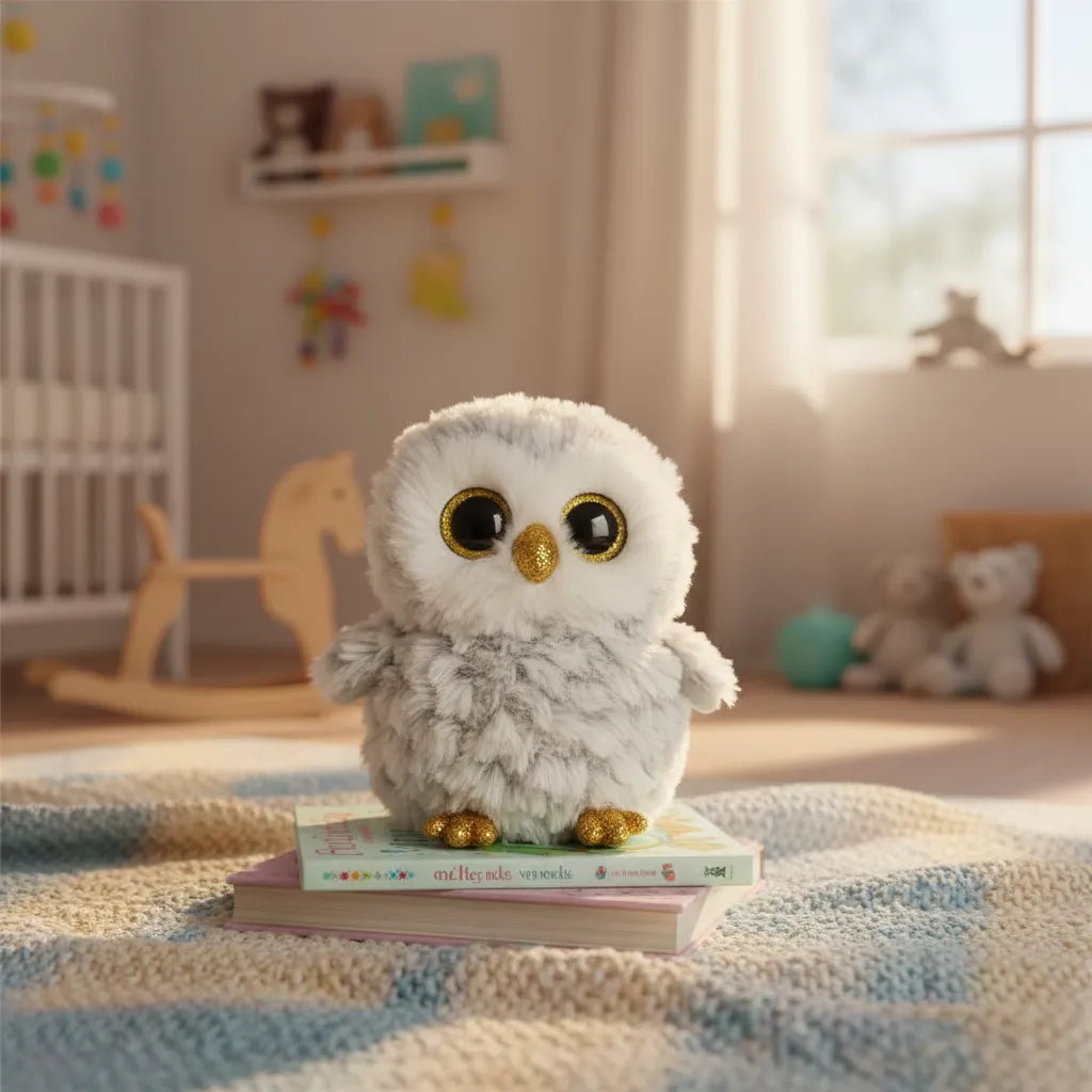 Peluche Beanie Boos Regular Buho Blanco Owlette 15 Cm