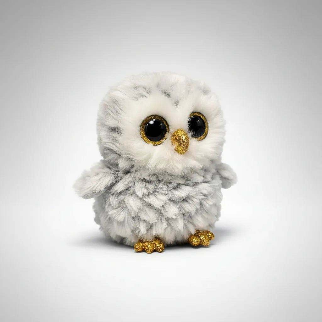 Peluche Beanie Boos Regular Buho Blanco Owlette 15 Cm