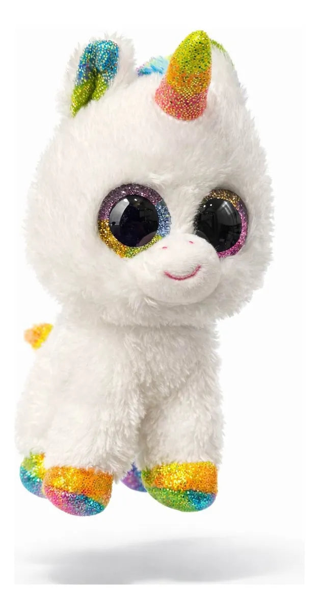 Peluche Beanie Boos Regular Pixy Unicornio Blanco 15 Cm