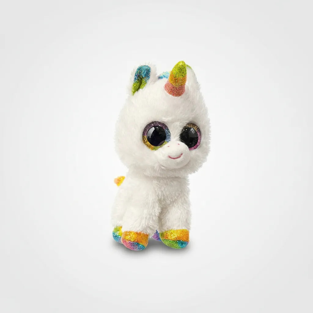Peluche Beanie Boos Regular Pixy Unicornio Blanco 15 Cm