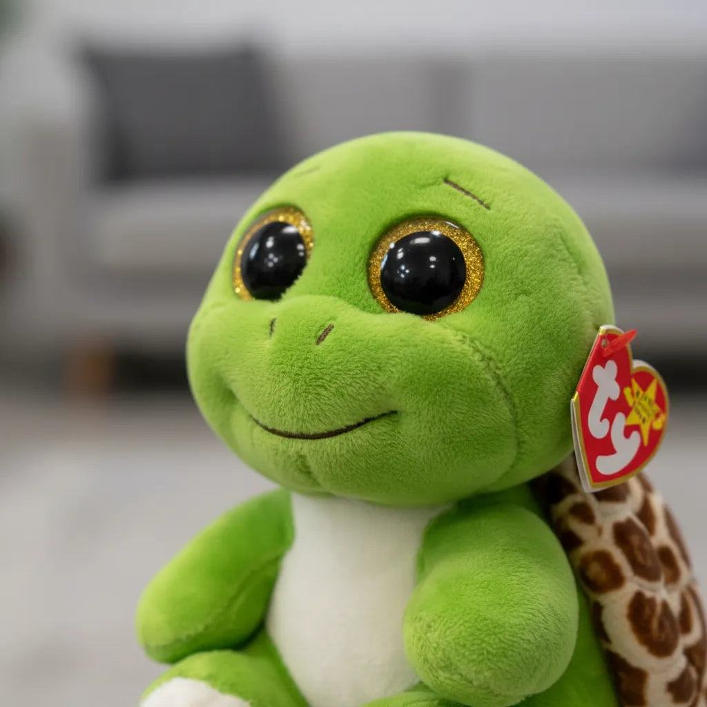 Peluche Tortuga Beanie Boos Ty, 16 Cm, Turbo Turtle