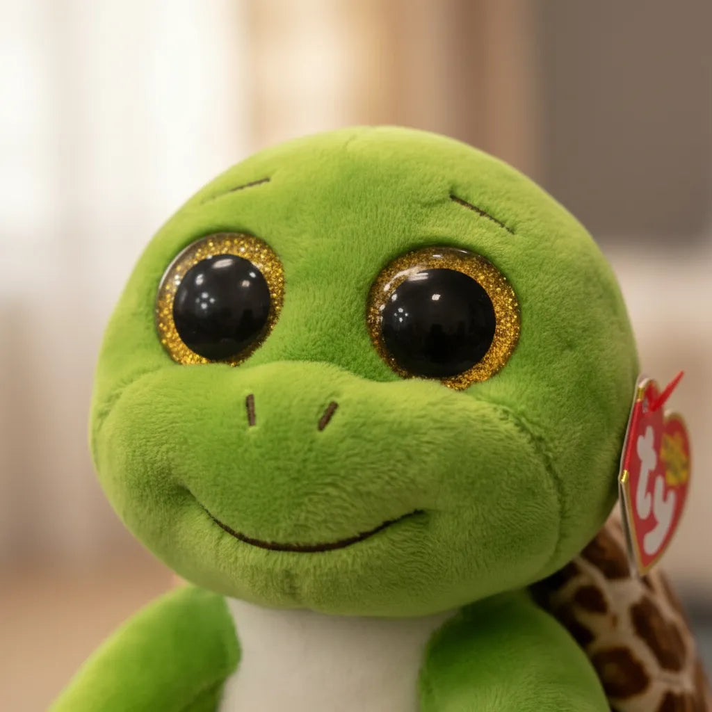 Peluche Tortuga Beanie Boos Ty, 16 Cm, Turbo Turtle