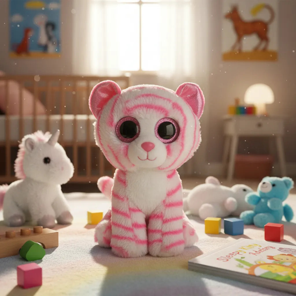 Peluche Beanie Boos Regular Tigre Blanco Asia 15cm