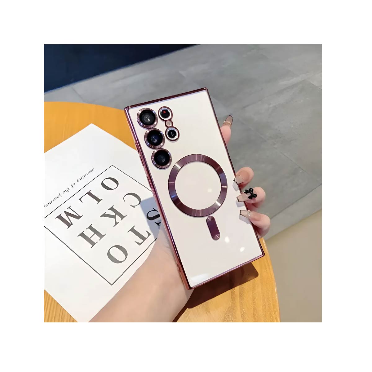 Funda Protectora Magsafe Magnetica Cubre Camara Para Samsung S23 Ultra