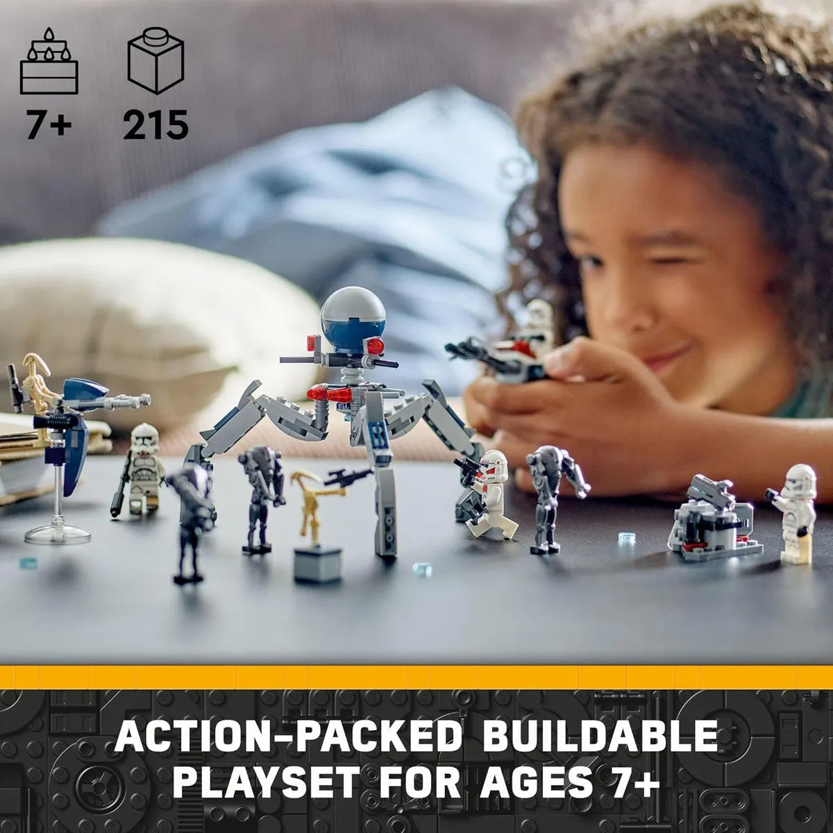 Set De Lego Star Wars, Clone Trooper Y Batalla Droid, 75372