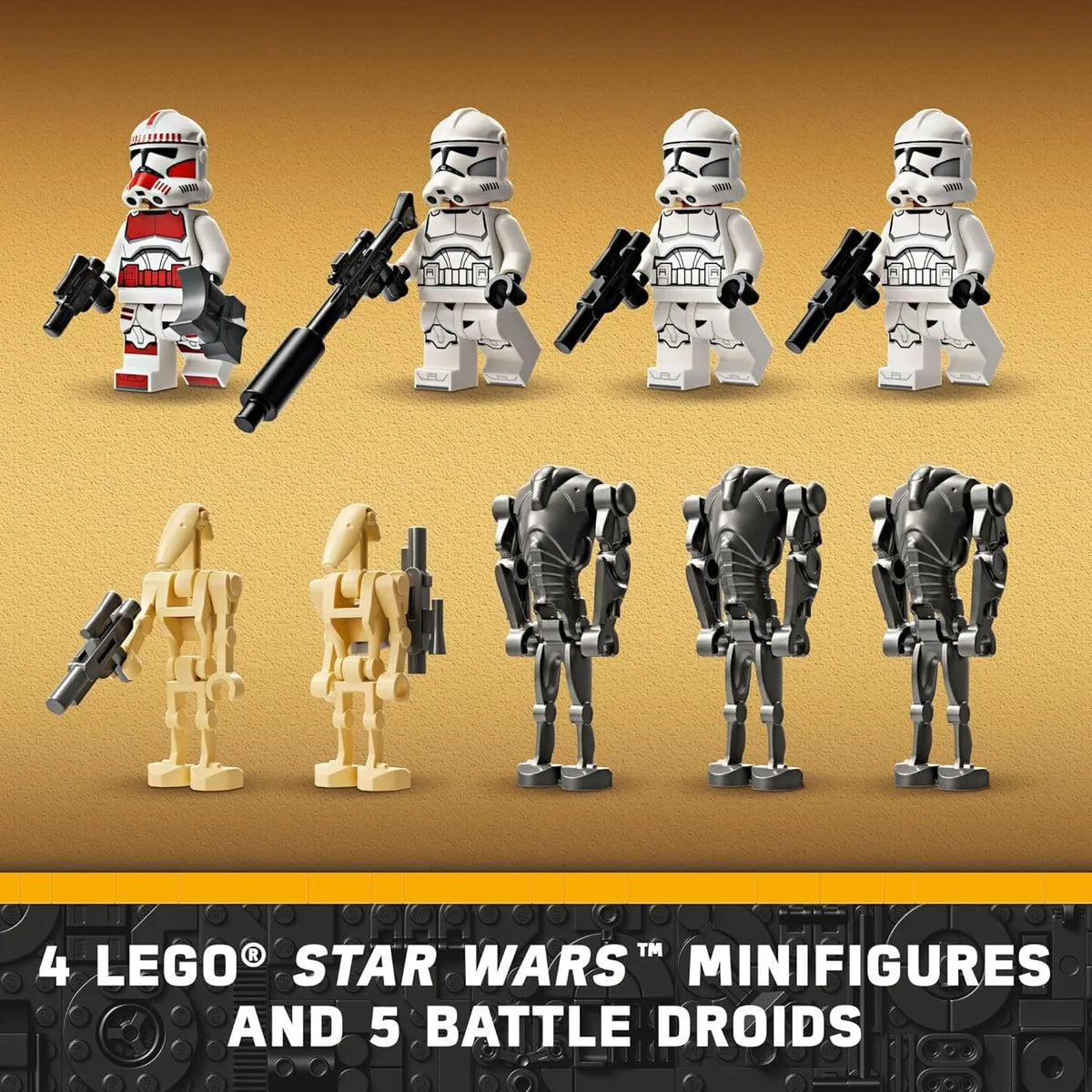 Set De Lego Star Wars, Clone Trooper Y Batalla Droid, 75372