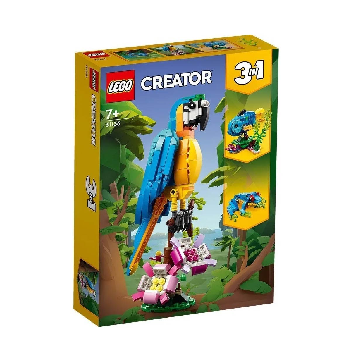 Lego Creator 3en1 Loro Exótico 31136 De 253 Piezas En Caja