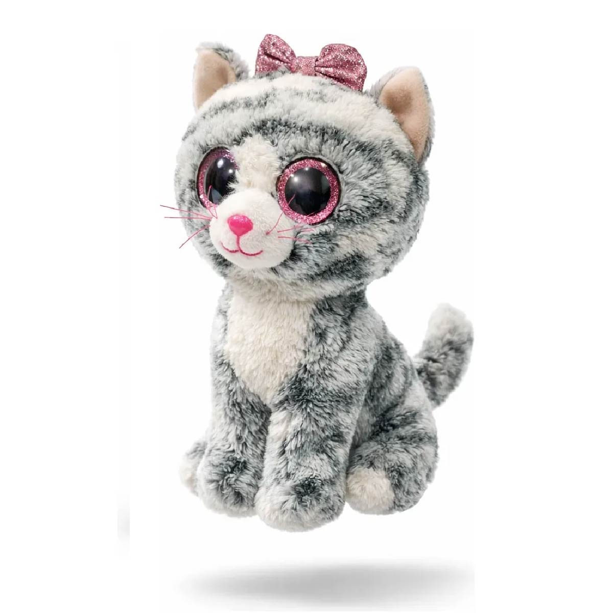 Peluche Gato Beanie Boos Regular Kiki Gato Gris 15 Cm