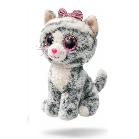 Peluche Gato Beanie Boos Regular Kiki Gato Gris 15 Cm