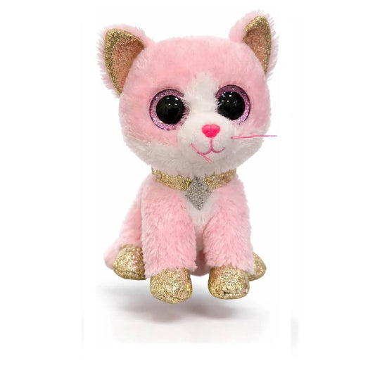 Peluche Beanie Boos Regular Gato Fiona Rosado 15 Cm