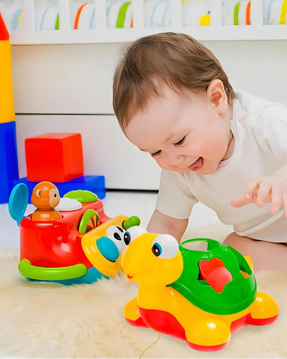 Tortuga De Arrastre Con Juego De Encastre Didacta Topa Topa