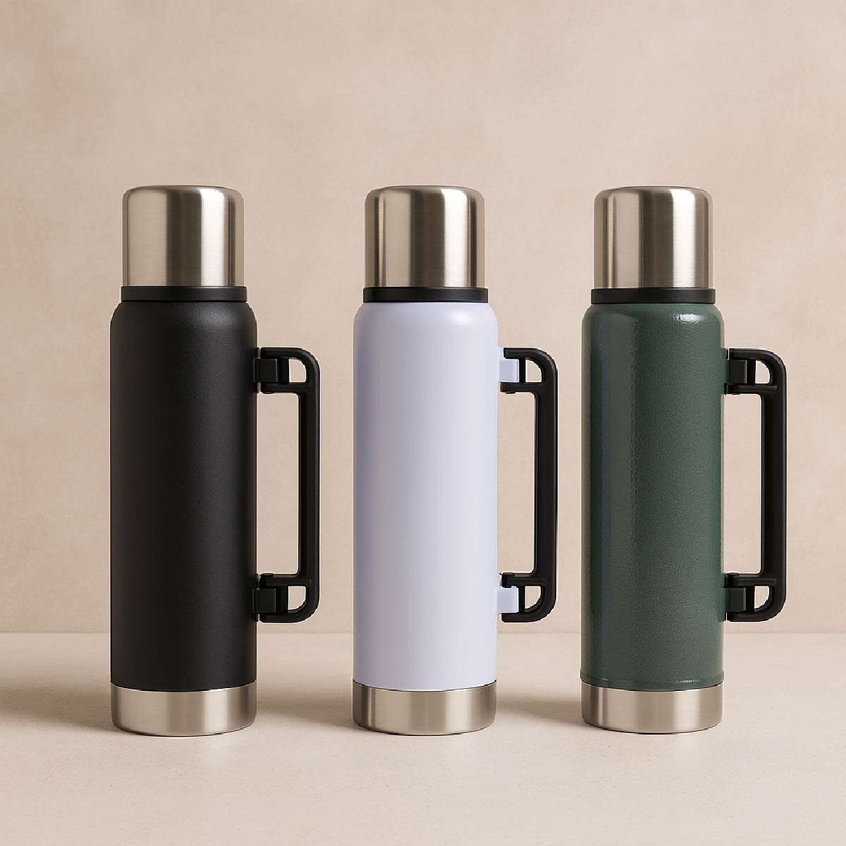 Termo De Acero Inoxidable 1.2 L Doble Pared Alta Durabilidad Colores