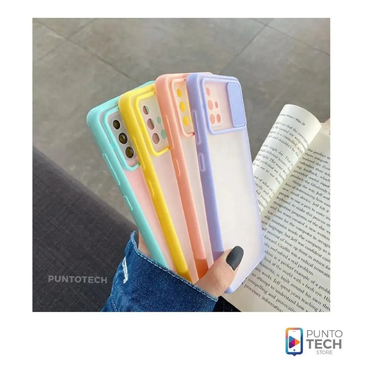 Funda Con Cubre Cámara Deslizante Para Samsung A02