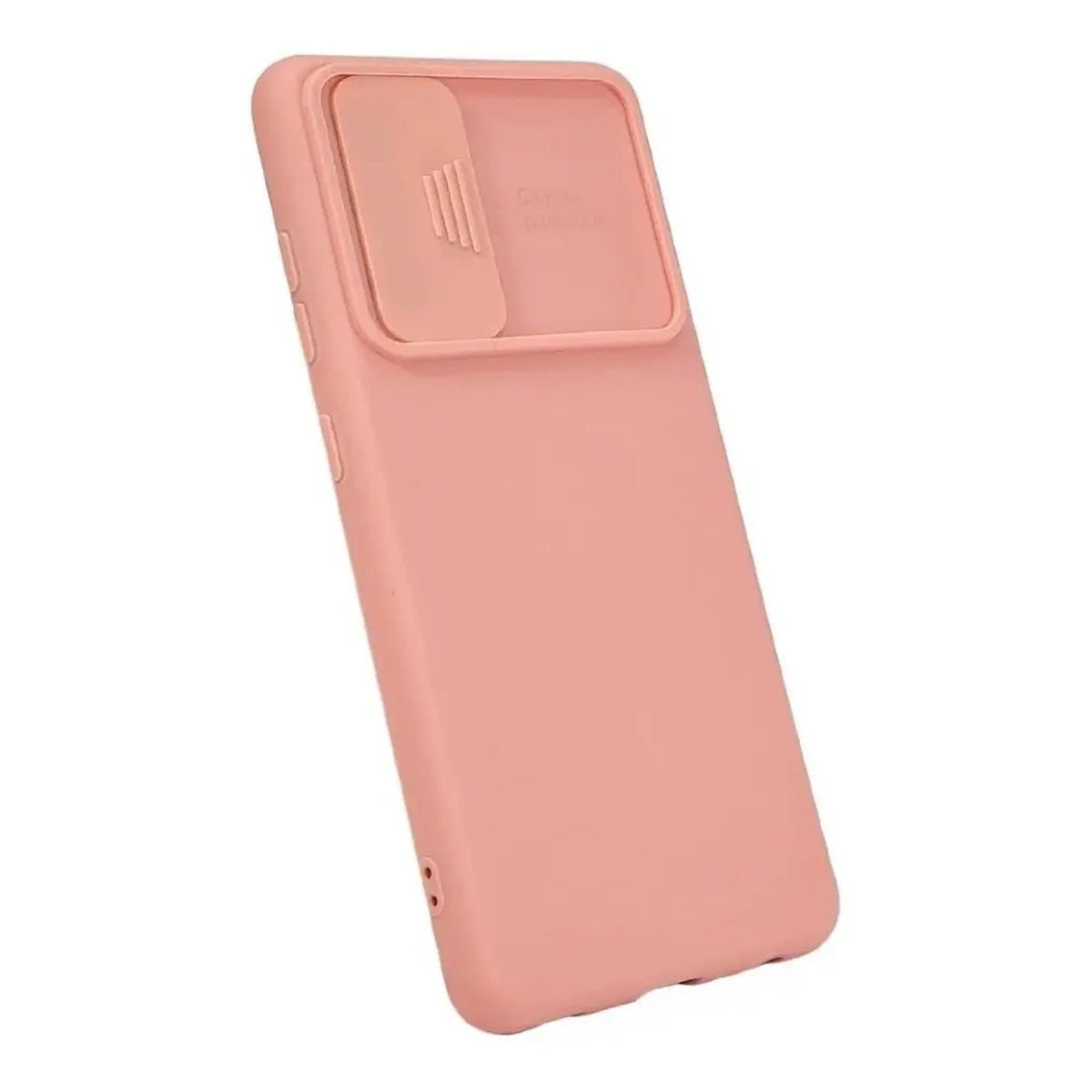 Funda Cubre Cámara De Silicona Para Samsung A22 5G Rosado