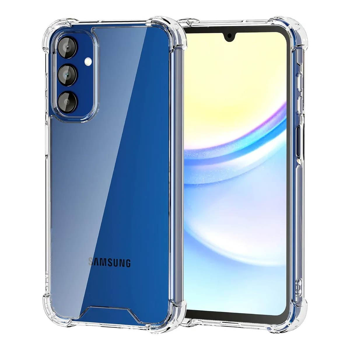 Protector Transparente AntiShock Con Bordes Reforzados Para Samsung A25