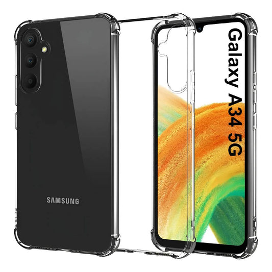 Protector Transparente AntiShock Con Bordes Reforzados Para Samsung A34