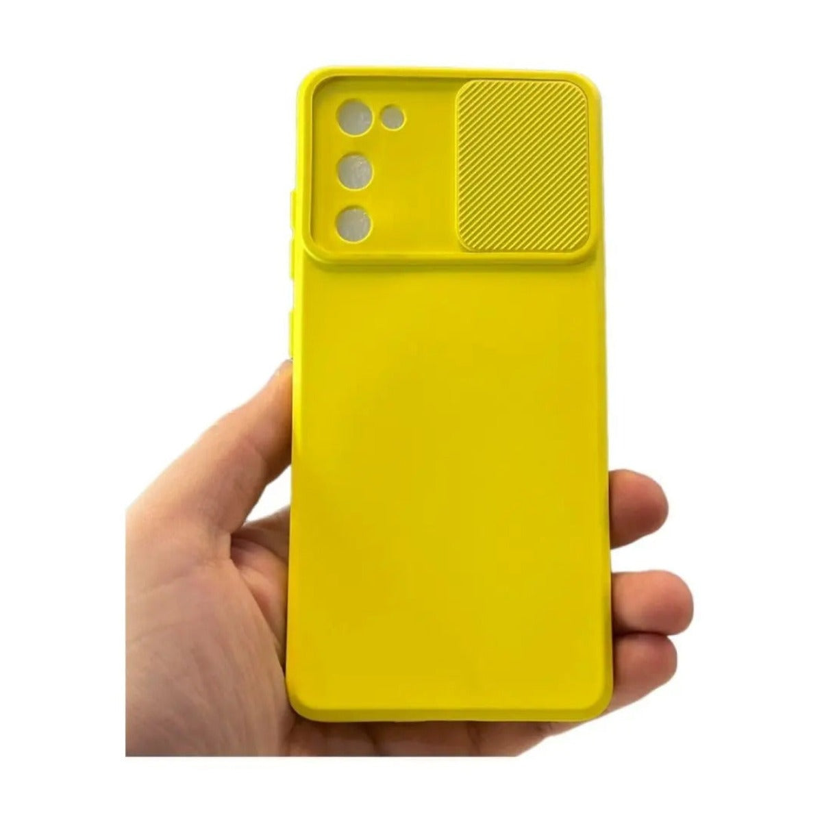 Funda cubre cámara de silicona Samsung A33 Amarillo