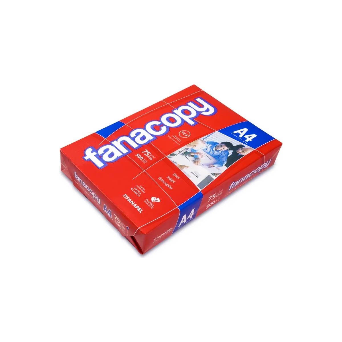 Fanacopy A4 multifunción de 500 hojas de 75g blanco por unidad