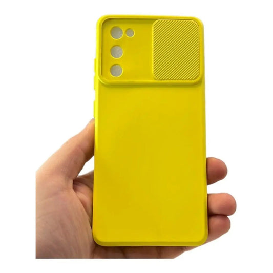 Funda Cubre Cámara De Silicona Para Samsung A53 Amarillo