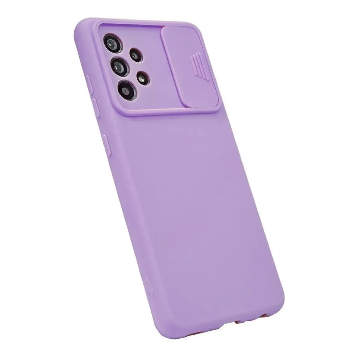 Funda Cubre Cámara De Silicona Para Samsung A53 Lila