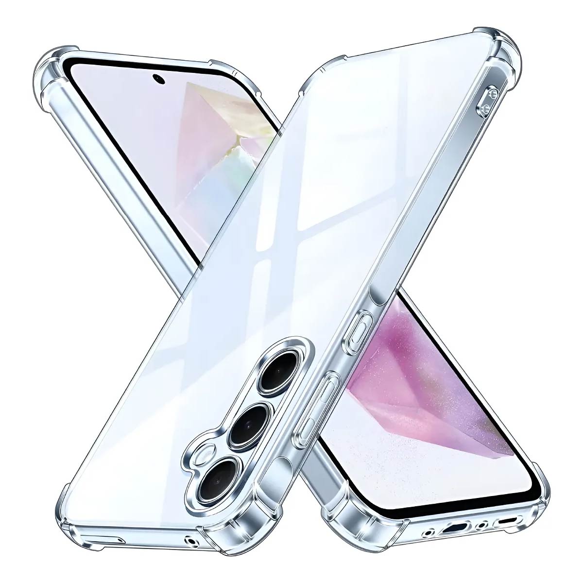 Protector Transparente AntiShock Con Bordes Reforzados Para Samsung A36