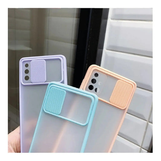 Funda Cubre Cámara Para Samsung A72 Lila Pastel
