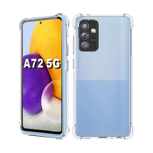 Protector Transparente AntiShock Con Bordes Reforzados Para Samsung A72