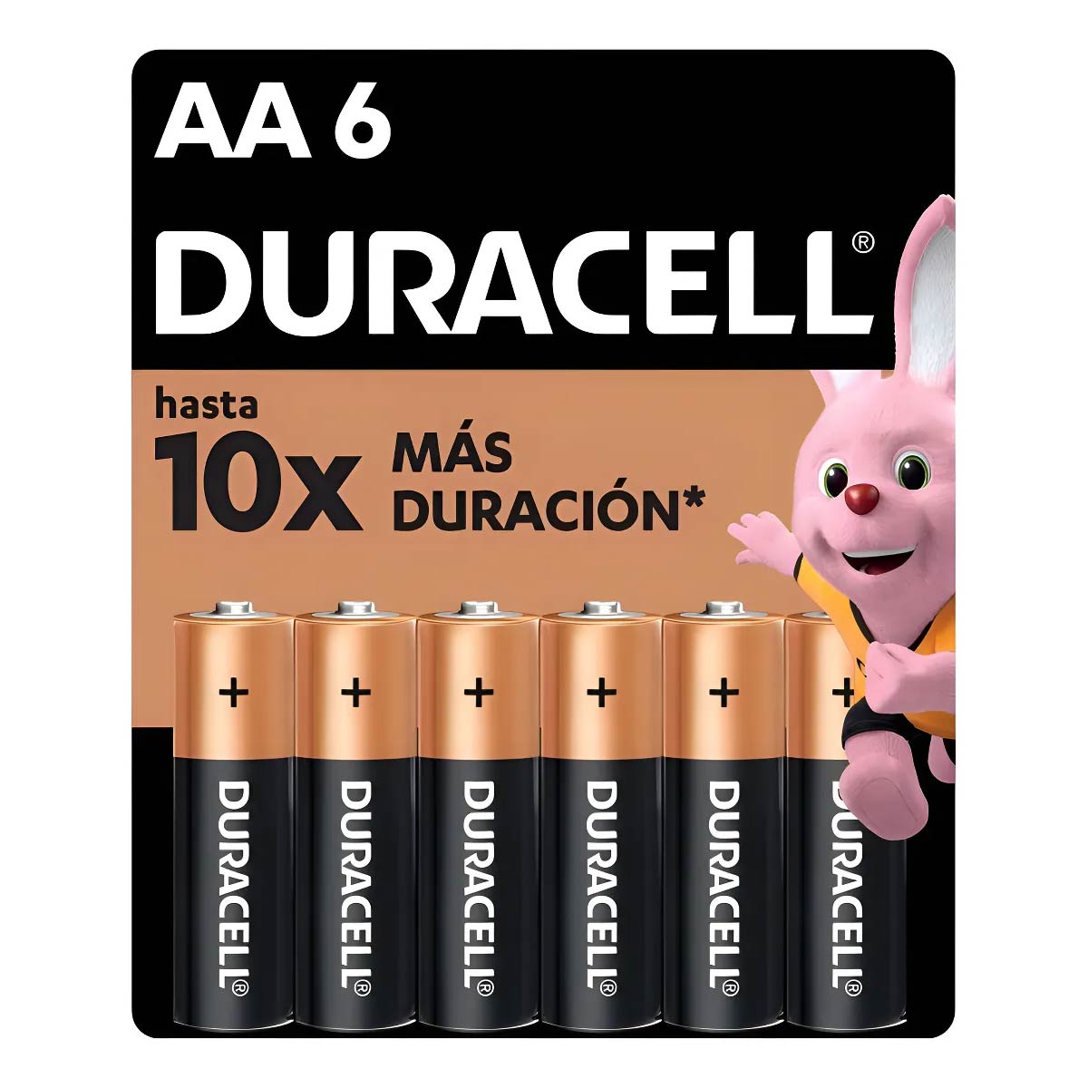 Pila Duracell pilas AA alcalinas 1.5V 6 unidades