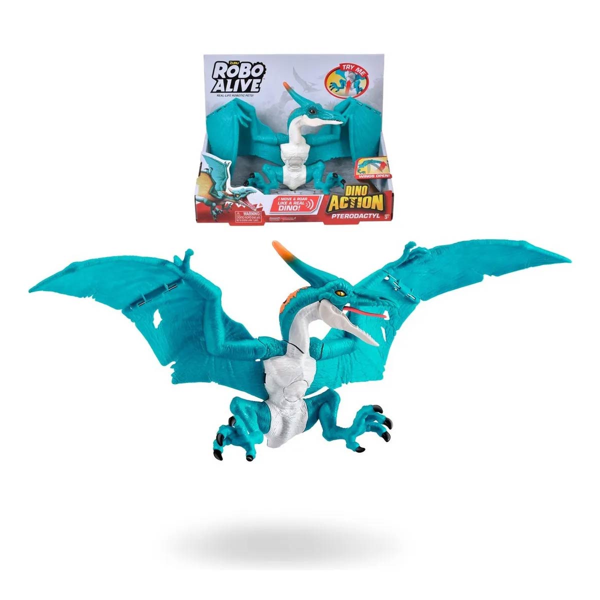 Dinosaurio Pterodactyl Robo Alive De Zuru Color Multicolor