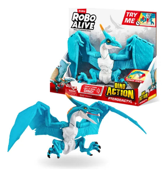 Dinosaurio Pterodactyl Robo Alive De Zuru Color Multicolor