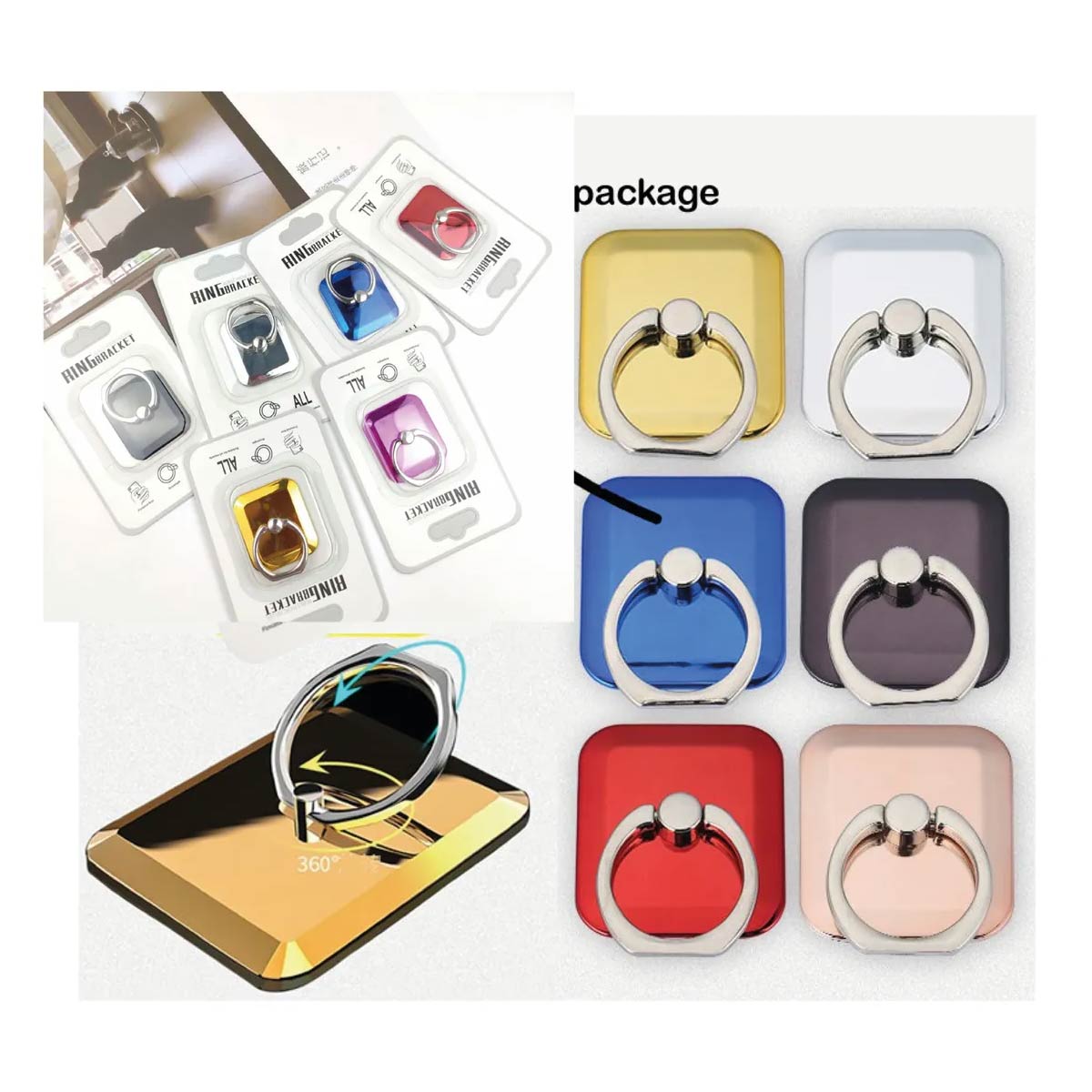 Soporte Anillo Para Celular O Tablet Colores Y Diseños