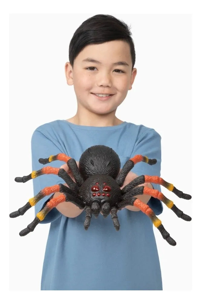 Figura Tarántula Gigante De Juguete Robótica Color Negro